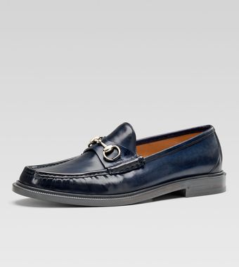 Gucci Legend Leather Horsebit Loafer - Lyst
