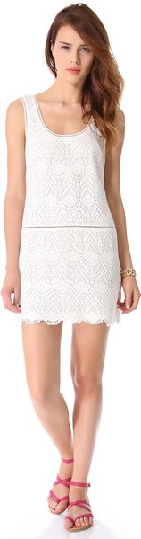 Juicy Couture Crochet Lace Tank Dress - Lyst