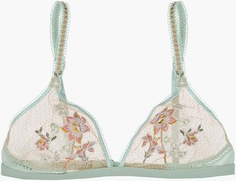 La Perla Mint Green Embroidered Lucia Bra - Lyst