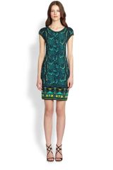 Roberto Cavalli Snakeprint Stretch Jersey Dress