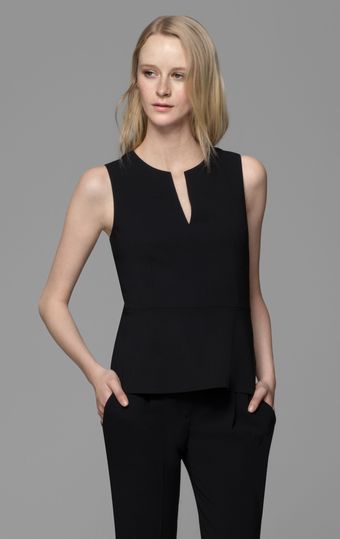 Theory Etia Urban Peplum Top - Lyst