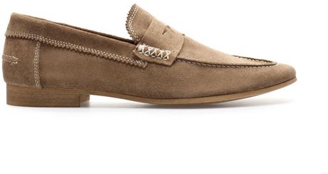 Zara Loafers in Beige for Men - Lyst