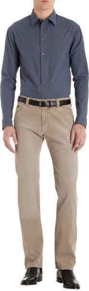 Armani Mini Check Shirt - Lyst