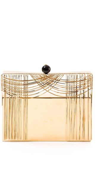 Benedetta Bruzziches Theater Carillon Gold Clutch - Lyst
