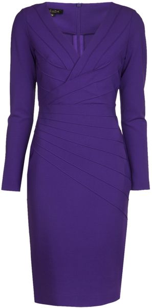 Escada V-neck Dress - Lyst