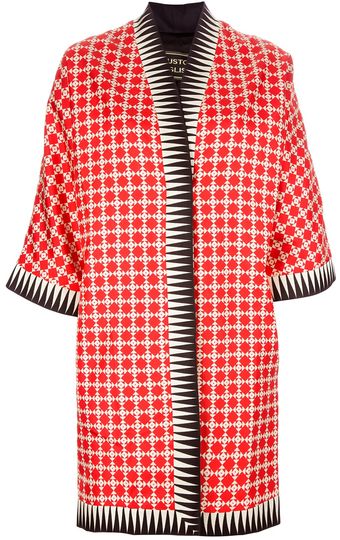 Fausto Puglisi Patterned Silk Coat - Lyst