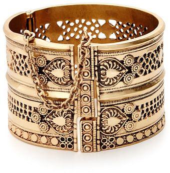 Lucky Brand Tribal Hinge Cuff - Lyst