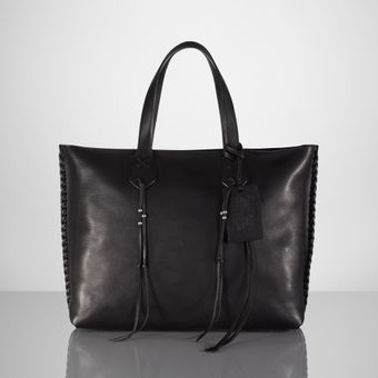 Ralph Lauren Vachetta Braided Zip Tote - Lyst