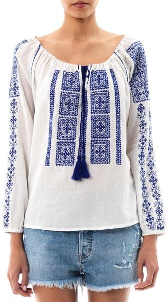 peasant blouses white