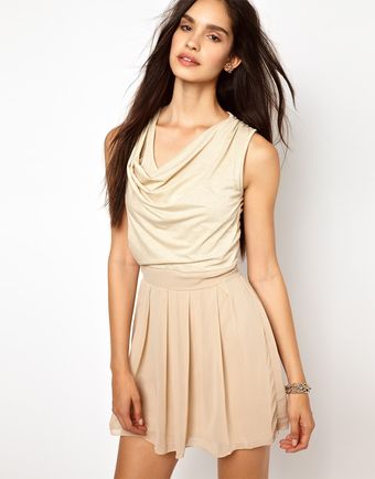 Wal-g Dress with Metallic Top - Lyst