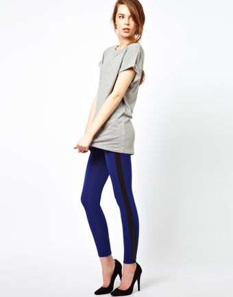 Wal-g Legging with Wet Look Panel - Lyst