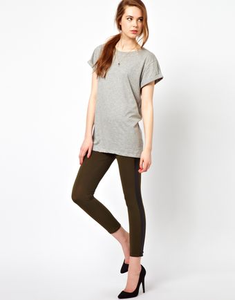 Wal-g Legging with Wet Look Panel - Lyst
