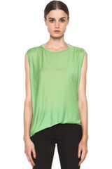 Acne Chance Ten Tank in Green