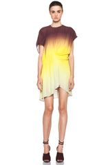 Acne Alana Degrade Dress in Ombre Tie Dye