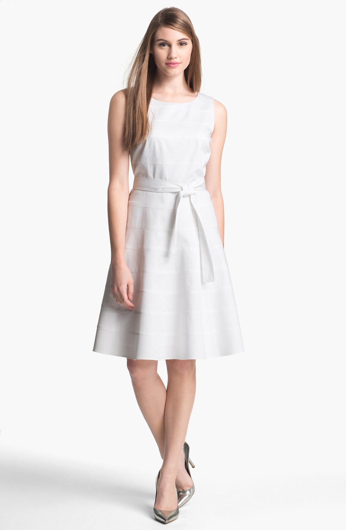 calvin klein belted shirt dress