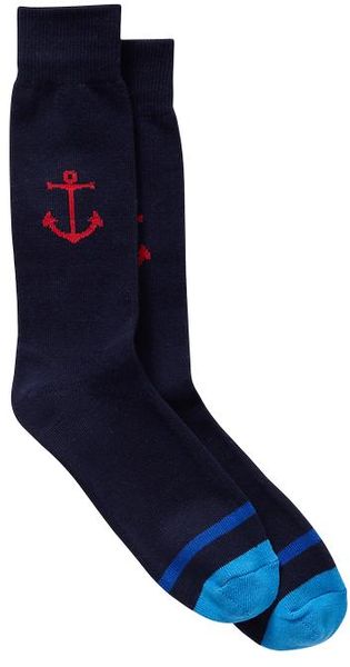 Gap Anchor Crew Socks - Lyst