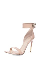 Givenchy Guerra Patent Leather Heel in Neutrals