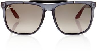 Gucci  Tortoise Square Sunglasses - Lyst