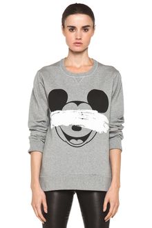 Neil Barrett Mickey Print Sweatshirt in Gray - Lyst