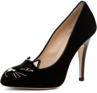 Charlotte Olympia Kitty Heel in Black - Lyst