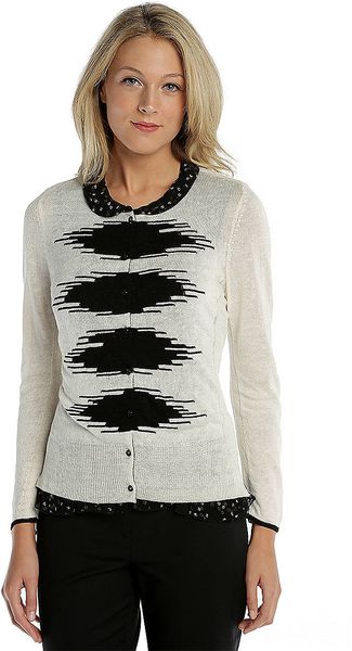 Nic + Zoe Peeking Dots Cardy - Lyst