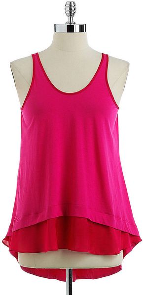 Nicole Miller Cotton Sleep Tank Top - Lyst