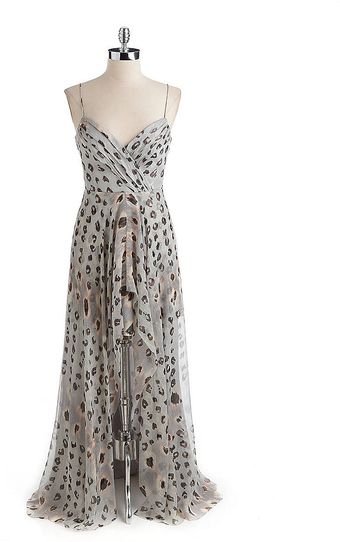 Nicole Miller Leopard Print Hilo Gown - Lyst