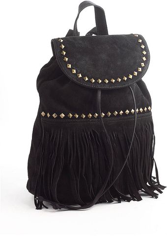 Steve Madden Fringed Suede Backpack - Lyst