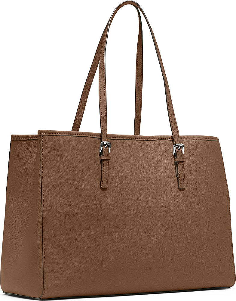 jet set large leather tote