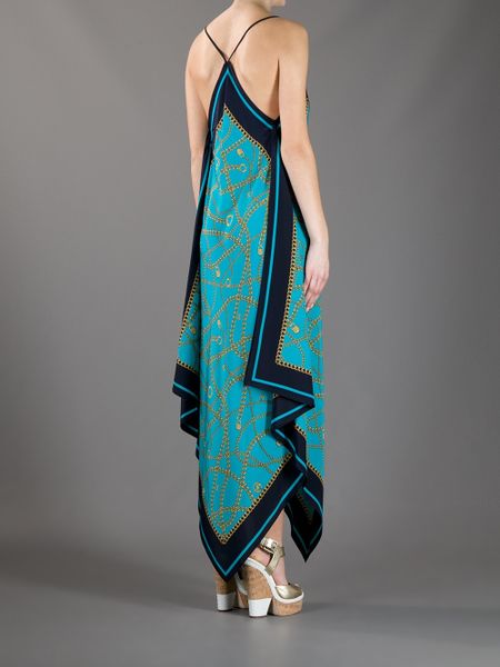 Michael Kors Chain Jewellery Maxi Dress in Blue (turquoise) Michael Kors Chain Jewellery Maxi Dress in Blue (turquoise)