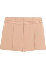 See By Chloé Satin Trimmed Crepe Shorts