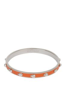 Alexander McQueen Skinny 3d Skull Enamel Bangle - Lyst