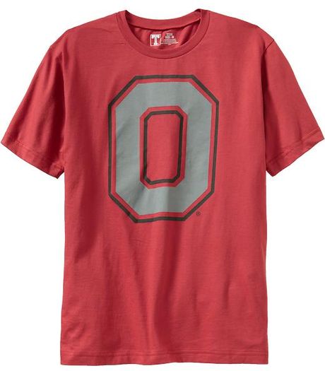 Old Navy College Team Tees in Red for Men (ohio state)