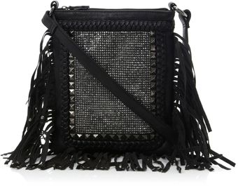 Steve Madden Bjosiee Stud Fringe Cross Shoulder Bag - Lyst