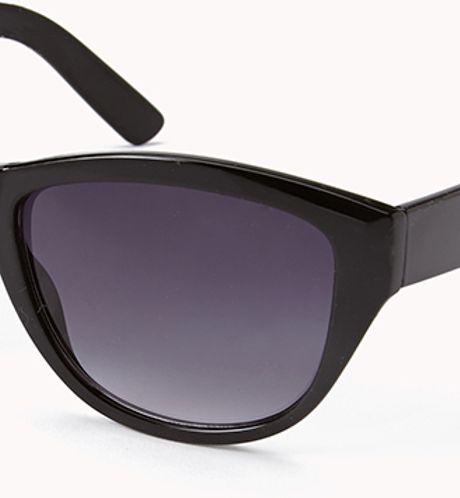 Forever 21 Cateye Sunglasses in Black | Lyst