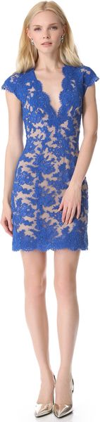 Reem Acra Lace Cocktail Dress - Lyst