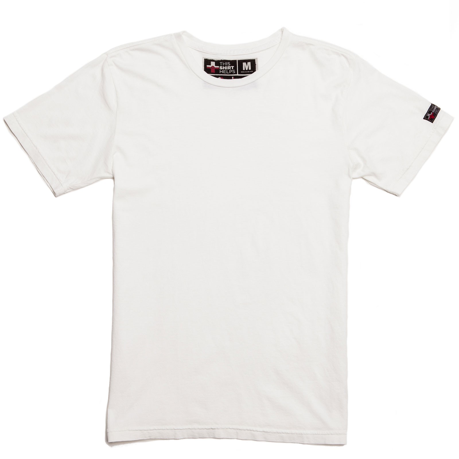 This Shirt Helps Crew Neck T-shirt In White For Men (dirty White) 