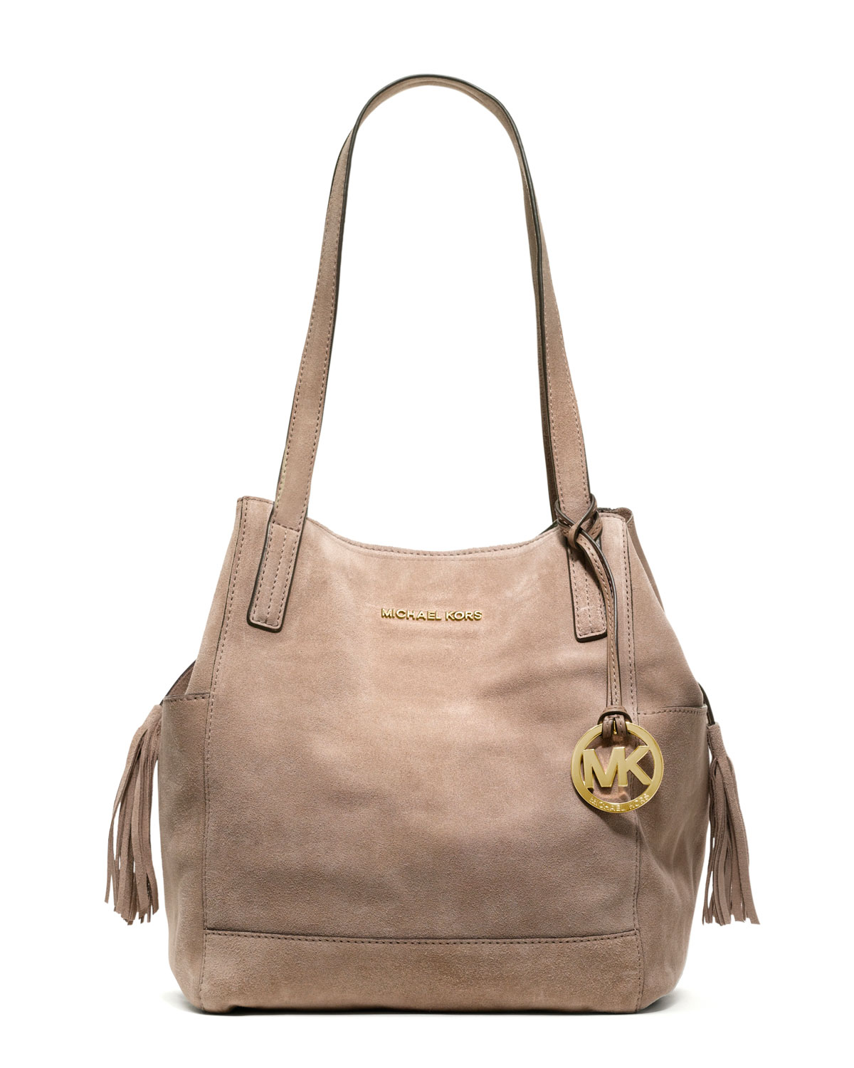 beige grab bag