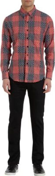 Naked & Famous Sashiko Patchwork Shirt - Lyst