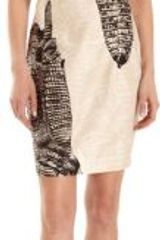 Acne Abstract Print Short Sleeve Dress
