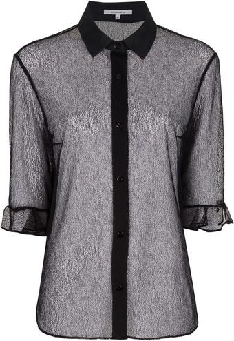 Carven Mesh Shirt - Lyst