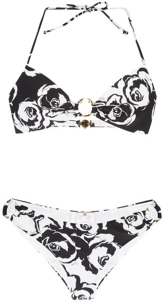 Emilio Pucci Rose Print Bikini - Lyst