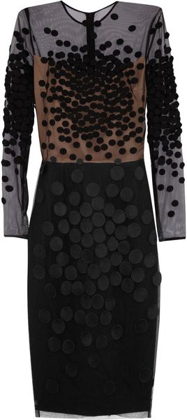 Stella McCartney Spot Appliquãd Tulle Dress - Lyst