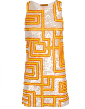 Farah Khan Exclusive Handsequined Shift Dress - Lyst