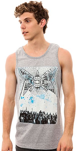 Freshjive The Anything Under The Sun Tank in Light Gray - Lyst