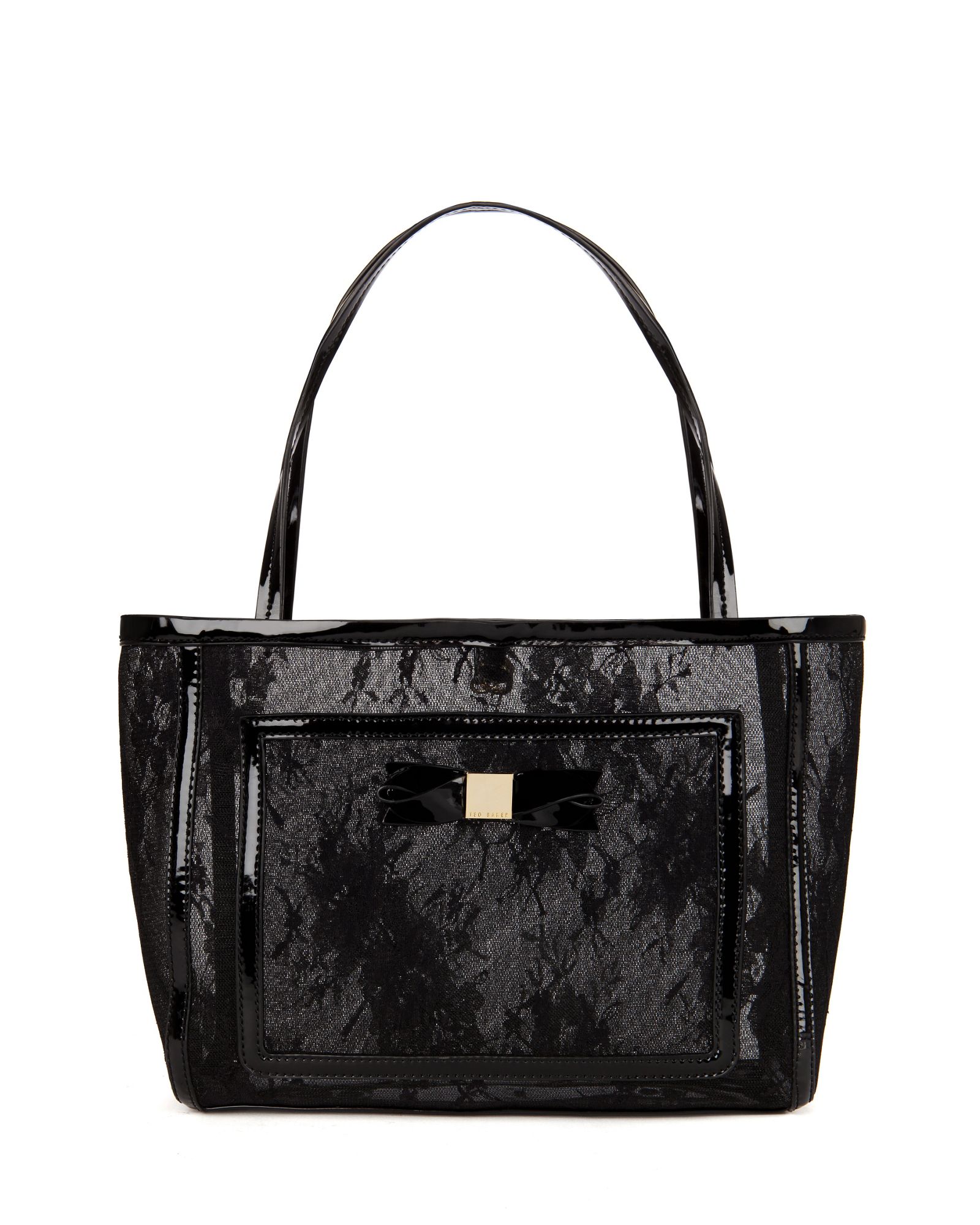 Ted Baker Larton Small Lace Shopper Bag in Black Lyst