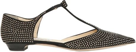 silver and black flats