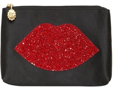 lulu guinness red lips coin purse