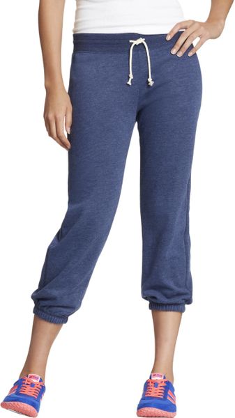 Old Navy Cropped Fleece Pants in Blue (goodnight nora) | Lyst