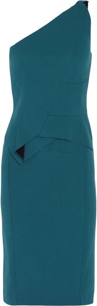 Roland Mouret Honey Wool Crepe Dress - Lyst